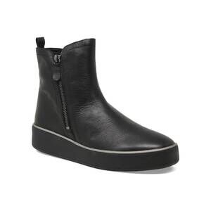NEW ZIERA women's zolio w boots in black leather/ black sole